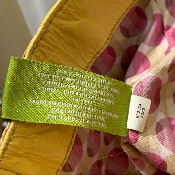 Sigrid Olsen - Large Yellow Patent Leather Tote, GUC - Picture 12 of 16